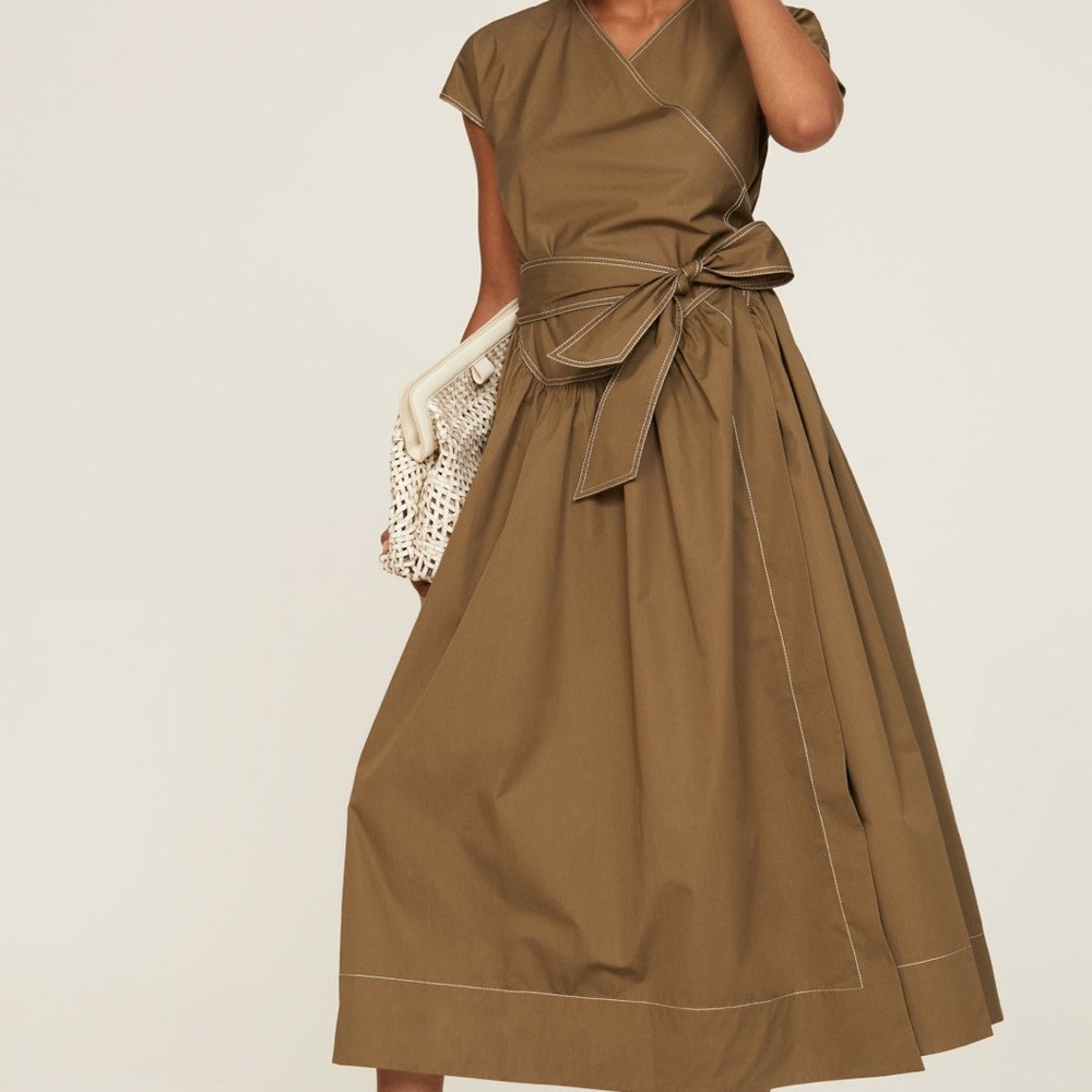 Tory Burch Poplin Wrap Dress